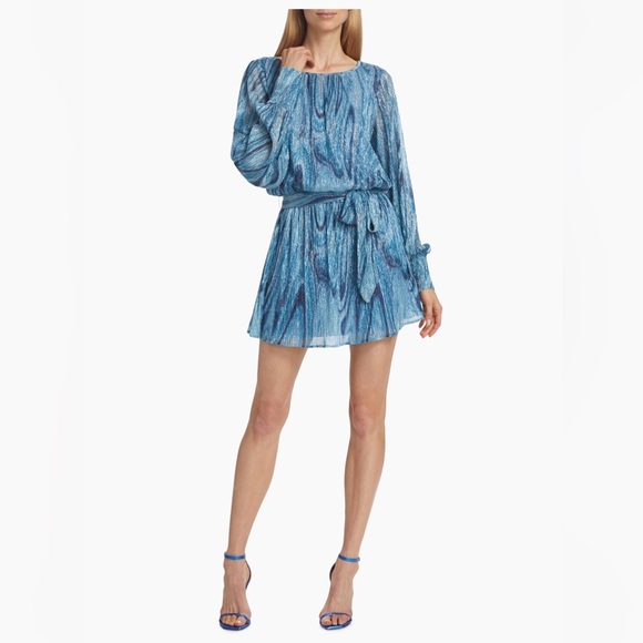Ramy Brook Emberly Metallic Minidress - Picture 1 of 8